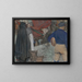 Ankunft der Kutter mit Muscheln - René Bosiers — gerahmtes Bild an der Wand