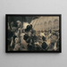 Karussell im Grand Palais im Jahr 1910 oder Ein Wohltätigkeits-Militärfest der Karussell des Grand Palais - René Lelong — gerahmtes Bild an der Wand