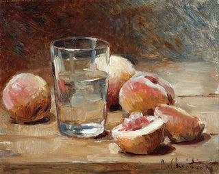 Stillleben mit Pfirsichen - René Louis Chrétien — Ansicht des Kunstwerks