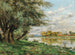 in der Nähe der Wiesen von Fontainebleau am Flussufer - René Maurice Fath — Ansicht des Kunstwerks