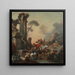 Repos au puits - François Boucher — gerahmtes Bild an der Wand