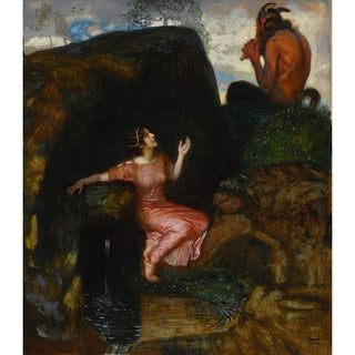 Reproduction An der Quelle Lauschende Nymphe - Franz von Stuck