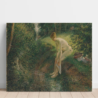 Reproduction Baigneuse dans les bois - Camille Pissarro