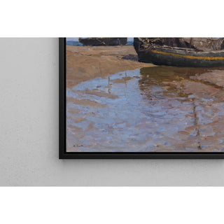 Reproduction Bateaux de pêche à marée basse - Alfred Zoff