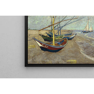 Reproduction Bateaux de pêche sur la plage des Saintes-Maries-de-la-Mer - Vincent van Gogh