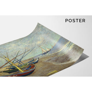 Reproduction Bateaux de pêche sur la plage des Saintes-Maries-de-la-Mer - Vincent van Gogh