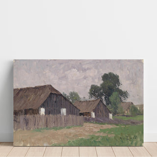 Reproduction Bauernhäuser bei Klagenfurt - Alfred Zoff