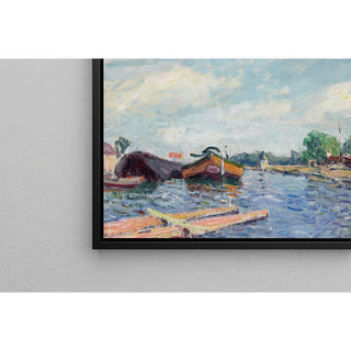 Reproduction Canal du Loing à Saint-Mammès - Alfred Sisley