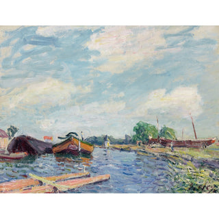 Reproduction Canal du Loing à Saint-Mammès - Alfred Sisley