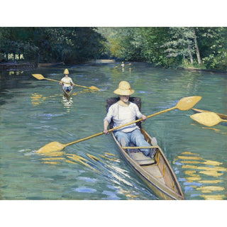 Reproduction Canoë sur la rivière Yerres - Gustave Caillebotte