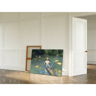 Reproduction Canoë sur la rivière Yerres - Gustave Caillebotte