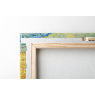 Reproduction Champ de blé derrière l'hôpital Saint-Paul avec une faucheuse - Vincent van Gogh