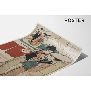 Reproduction Chushingura - Acte VIII du Trésor de la Loyauté - Kitagawa Utamaro