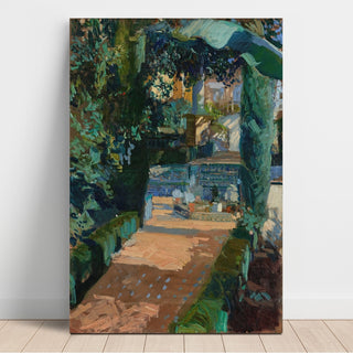 Reproduction Cour des danses, Alcázar, Séville - Joaquín Sorolla