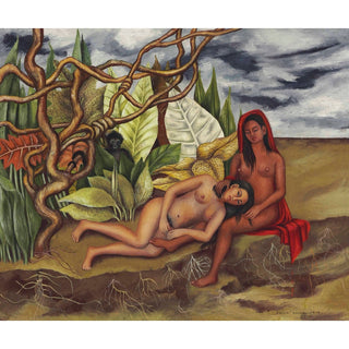 Reproduction Dos Desnudos en el Bosque La Tierra Misma - Frida Kahlo