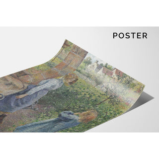 Reproduction Femme et enfant au puits - Camille Pissarro