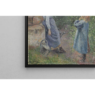 Reproduction Femme et enfant au puits - Camille Pissarro