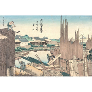 Reproduction Honjo Tatekawa - Katsushika Hokusai