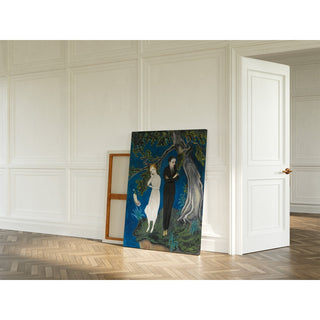 Reproduction Jeune homme en noir, fille en blanc - Nils Dardel