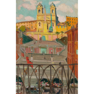Reproduction L’Escalier d’Espagne et la Trinité-des-Monts, le soir - Maurice Denis
