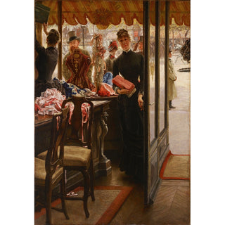 Reproduction La Demoiselle de Magasin - James Tissot