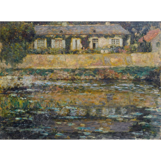 Reproduction La Maison au Bord de l'Eau, Montreuil-Bellay - Henri Le Sidaner