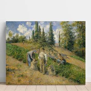 Reproduction La Récolte, Pontoise - Camille Pissarro
