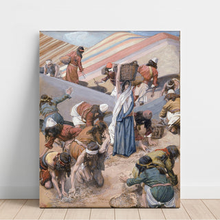 Reproduction La collecte de la manne - James Tissot