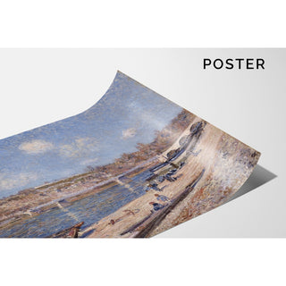 Reproduction La plage à Saint-Mammès - Alfred Sisley