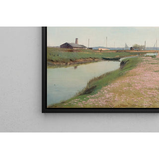 Reproduction La rivière et le port de Frederiksværk - Laurits Andersen Ring