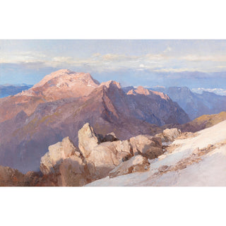 Reproduction Le Hoher Göll depuis le Watzmann-Hocheck - Edward Theodore Compton