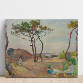 Reproduction Le Pradet, les Pins sur la Plage - Henri Lebasque