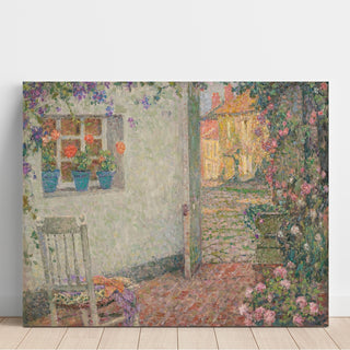 Reproduction Le Seuil Fleuri - Henri Le Sidaner