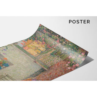 Reproduction Le Seuil Fleuri - Henri Le Sidaner