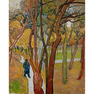 Reproduction Le jardin de l'hôpital Saint-Paul La chute des feuilles - Vincent van Gogh