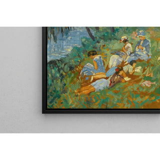 Reproduction Les Andelys, la Famille Lebasque au bord de l'eau - Henri Lebasque