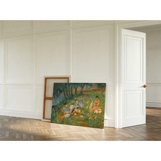 Reproduction Les Andelys, la Famille Lebasque au bord de l'eau - Henri Lebasque