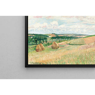 Reproduction Les Coteaux de Thierceville, Meules, Berger et Troupeau - Camille Pissarro