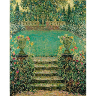 Reproduction Les Marches du Jardin, Gerberoy - Henri Le Sidaner