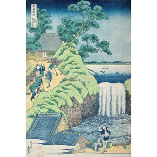 Reproduction Les chutes d'Aoigaoka dans la capitale de l'Est- Katsushika Hokusai