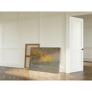 Reproduction Maisons au Soleil, Villefranche-sur-Mer - Henri Le Sidaner