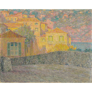 Reproduction Maisons au Soleil, Villefranche-sur-Mer - Henri Le Sidaner