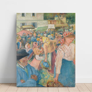 Reproduction Marché à la volaille, Pontoise - Camille Pissarro