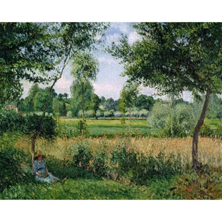 Reproduction Matin, effet de soleil, Éragny - Camille Pissarro