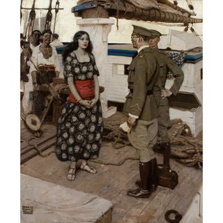Reproduction Never the Twain Shall Meet - Dean Cornwell