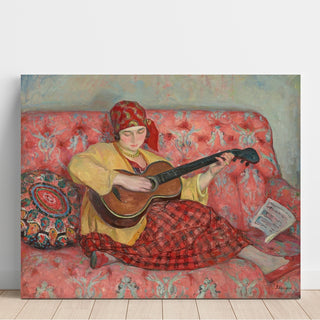 Reproduction Nono à la Guitare - Henri Lebasque