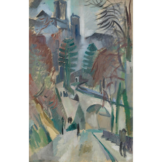 Reproduction Paysage de Laon - Robert Delaunay