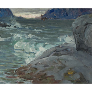 Reproduction Plage. Étude du nord de la Norvège - Anna Boberg