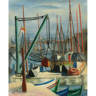 Reproduction Port de Marseille - Moïse Kisling