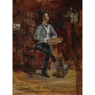 Reproduction Princeteau dans son Atelier - Henri de Toulouse-Lautrec